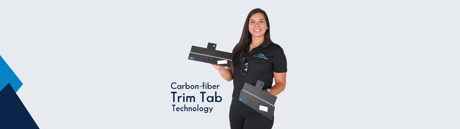 Aircraft Automation Carbon Fiber Trim Tab Technology Banner
