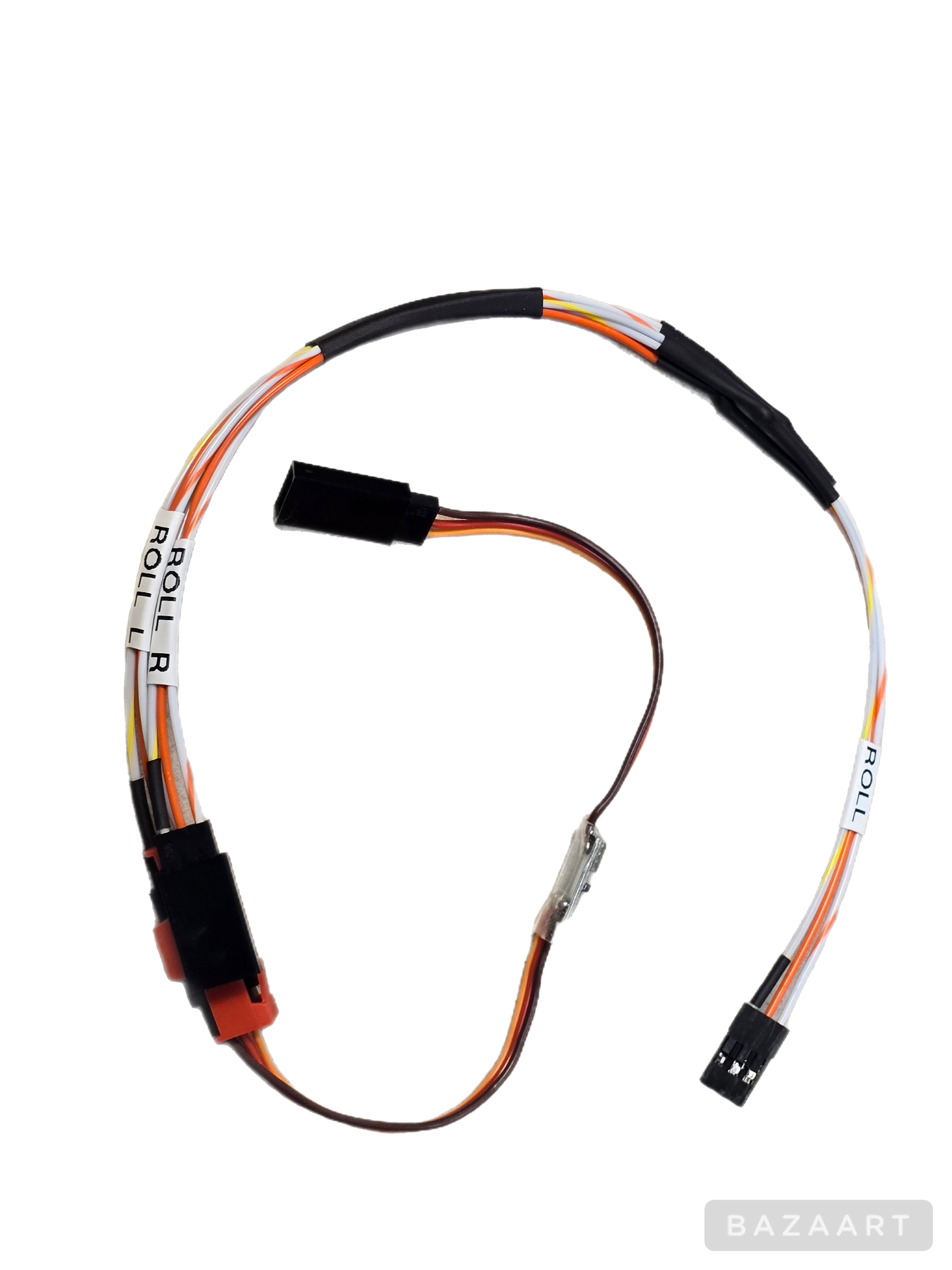 WYE adapter pigtail with signal inverter to install a second trim tab on the other aileron