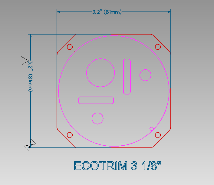 ECOTrim 3 1/8 in